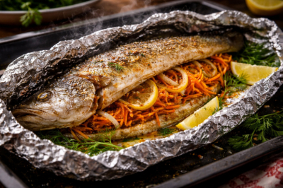Простой рецепт с характером: рыба с острой овощной начинкой