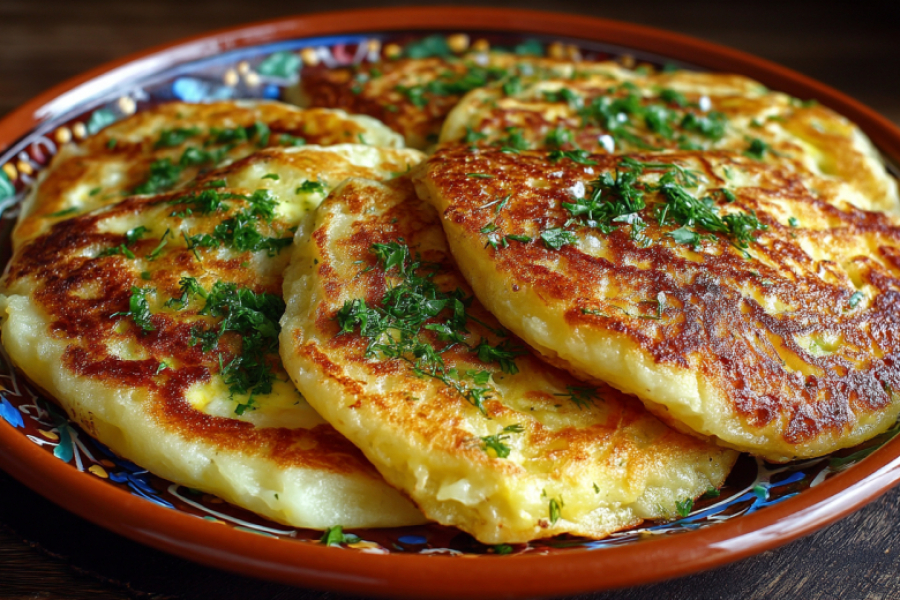 Мну картошку и посыпаю горстью сыра. Картофельные лепешки по-кавказски &mdash; вкусно и просто