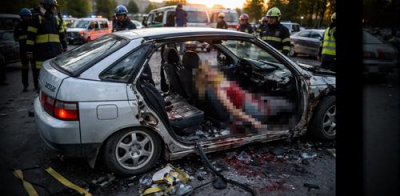 Чтобы достать женщину из машины авто пришлось разорвать