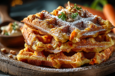 Эти морковные вафли &mdash; золотистое чудо для идеального завтрака. Аромат детства, нежная текстура и польза в каждой хрустящей порции