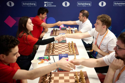 Команда «KazChess» идет пятой на клубном чемпионате мира по быстрым шахматам