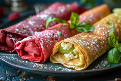 Цветные блины: сделайте Масленицу незабываемой