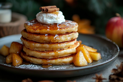 Пряные сырники с карамелизированными яблоками &mdash; готовлю из рисовой муки для максимальной пользы: идеально к завтраку