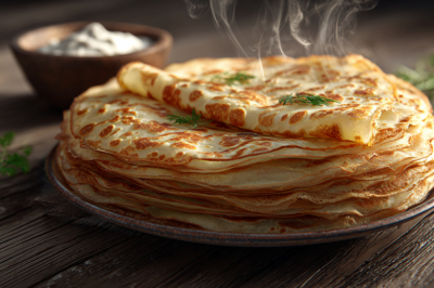 Полезный завтрак: готовим несладкие блины &mdash; без сахара, но с характером