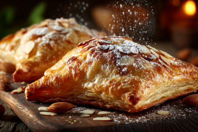 Немецкие яблочные конвертики в слоеном тесте &mdash; проще шарлотки! Хрустящие, с корицей и миндалем. Идеальный десерт за 20 минут